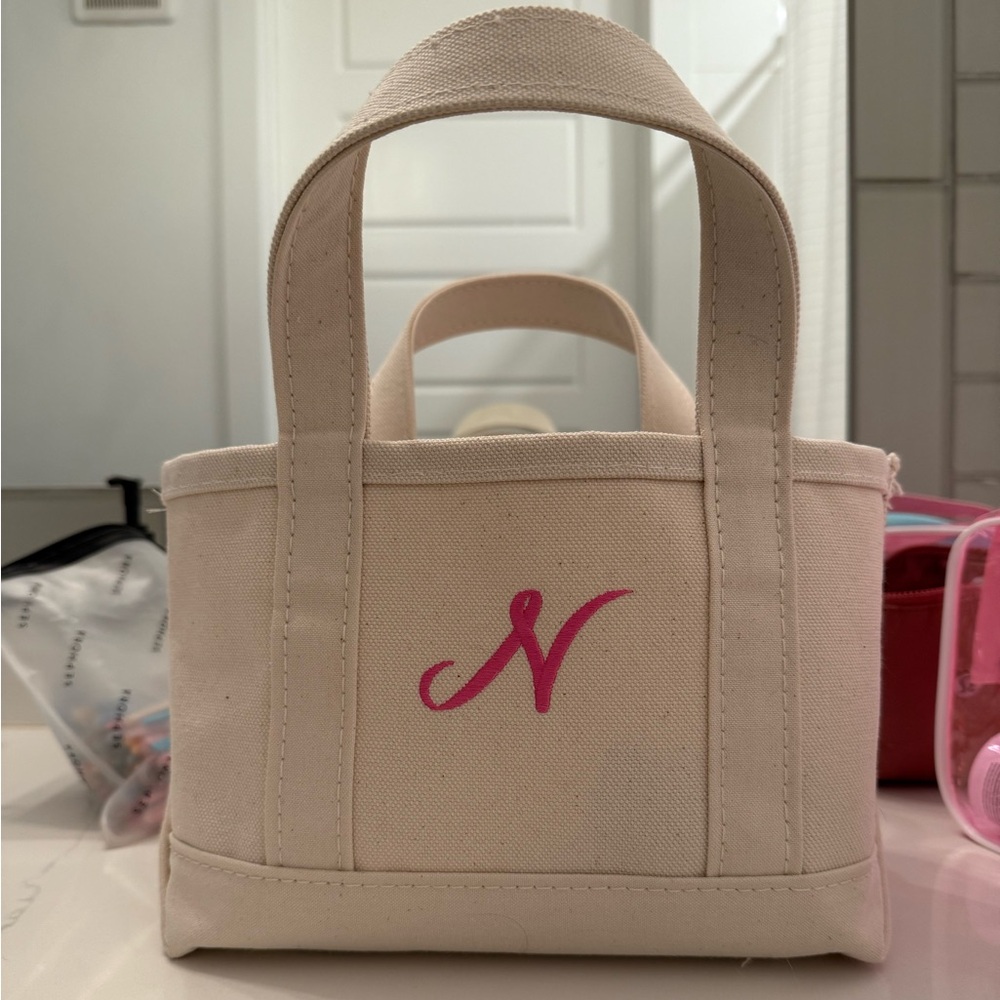 L.L. Bean Natural Canvas Tote